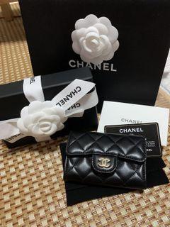 聖誕禮物之選🎄全新現貨Chanel classic card holder lambskin full set