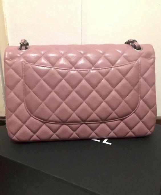 Chanel jumbo flap bag mauve pink violet lilac purple, Women's Fashion, Bags  & Wallets, Cross-body Bags on Carousell