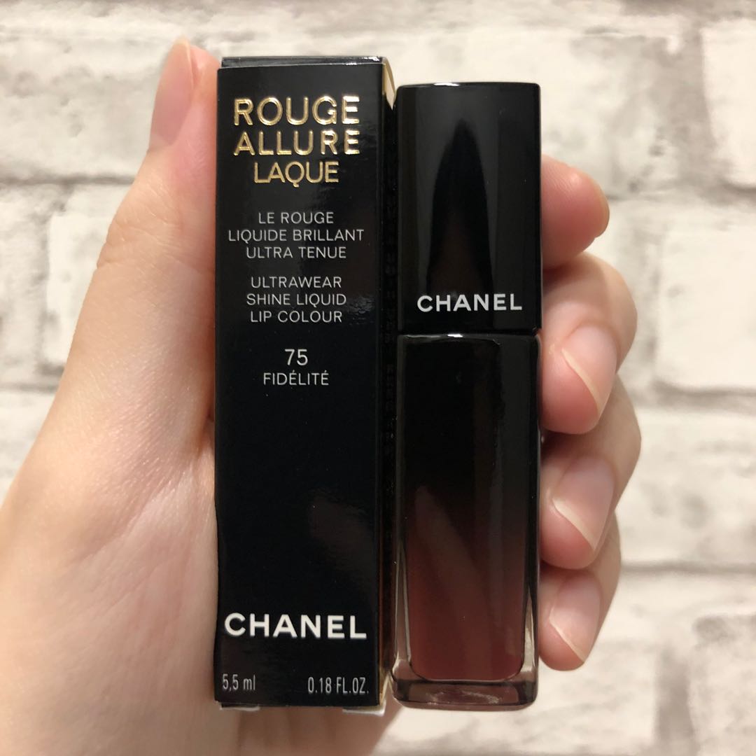 Chanel Rouge Allure Laque Lipstick - 75 Fidélité, Beauty & Personal Care,  Face, Makeup on Carousell