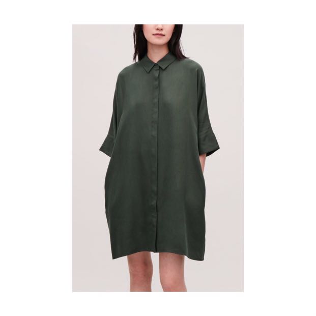 Cos green discount shirt dress