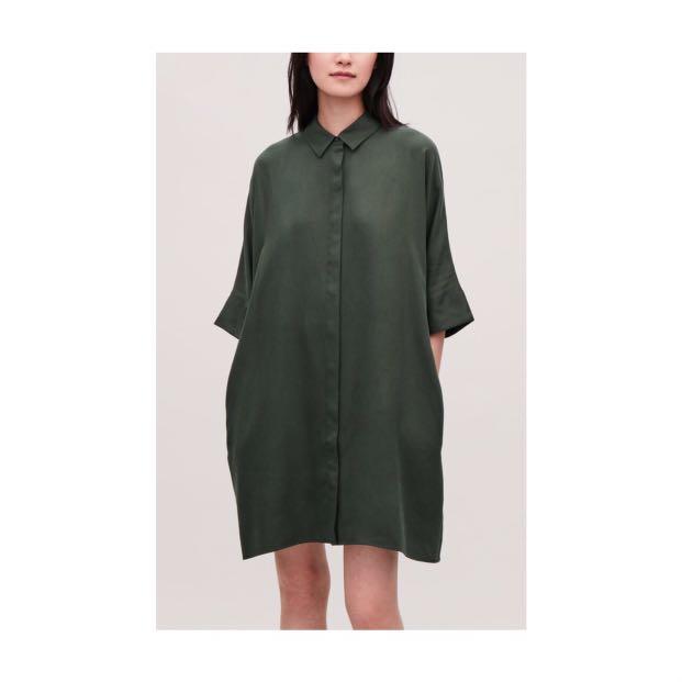 COS - COS Forest Green Dress on Designer Wardrobe