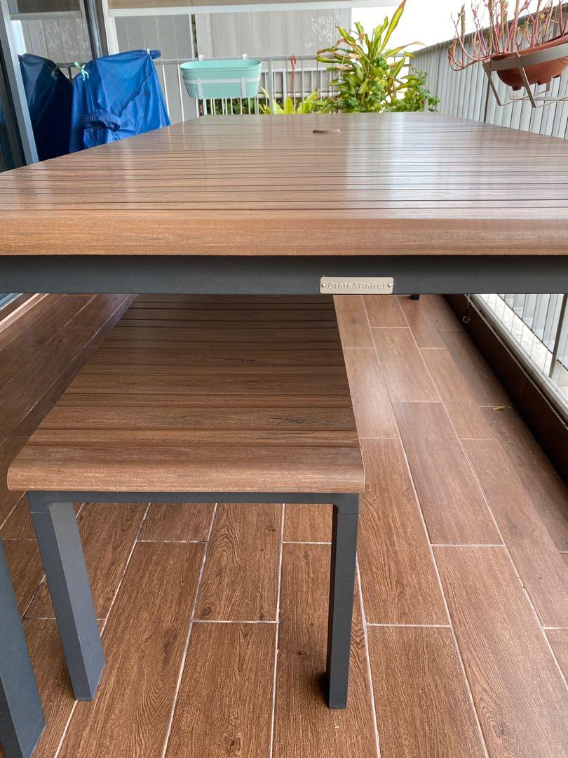 Crate and barrel best sale patio dining sets