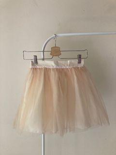 Cream Tulle Skirt