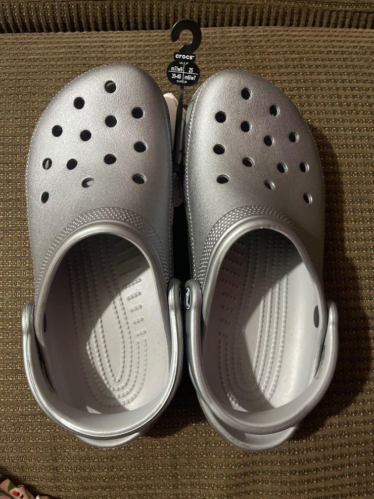 metalic crocs