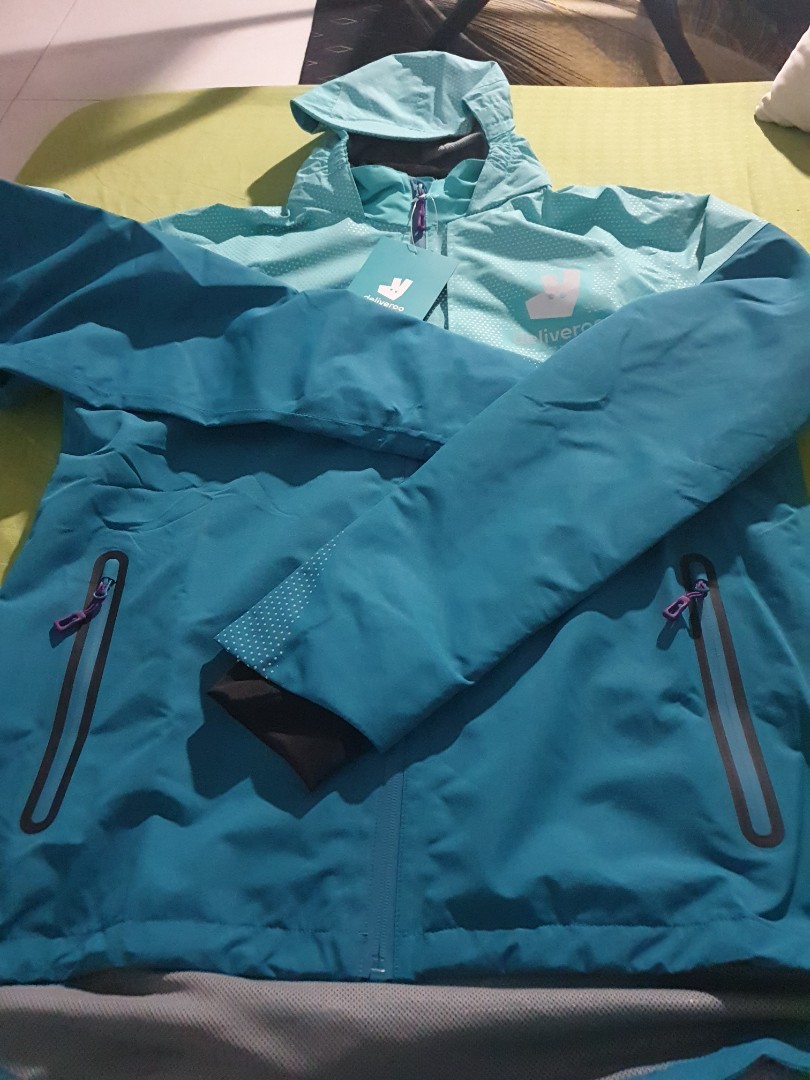 Deliveroo rain coat XL (New), Everything Else on Carousell