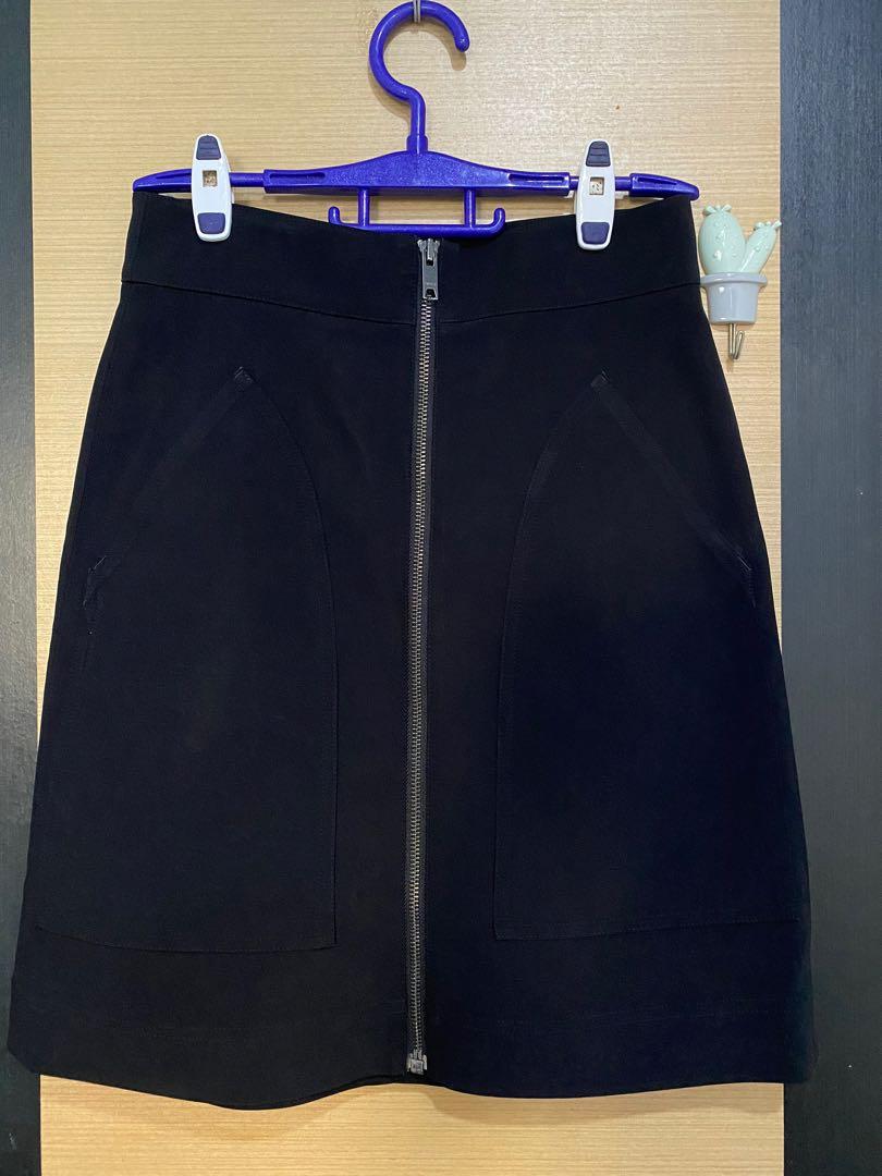 dkny black skirt