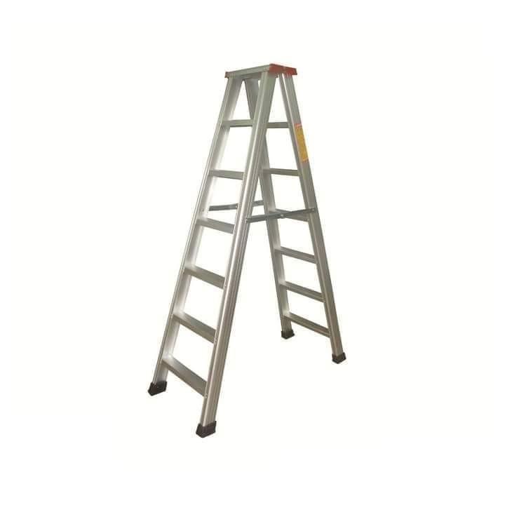 DOUBLE SIDE-A LADDER STEPS (Category: Ladders & Steps) located in Muntinlupa City. Submitted by aileen_argarin17 (Listing ID 1080774303, Image 1). Description: ⚡DOUBLE SIDE-A LADDER⚡ 👉XG - 101A7 7Steps (5.75ft) 💸₱1,995 👉XG - 101A10 10Steps (8ft) 💸₱2,725 👉XG - 101A12 12Steps (9ft) 💸₱3,205 ✔️Indoor and Outdoor Ladder ✔️Ultra light Aluminum design ✔️Easy to use and Store ✔️Fold away for easy carry storage COD/GCASH PLUS SF 💌DM NOW❗️.