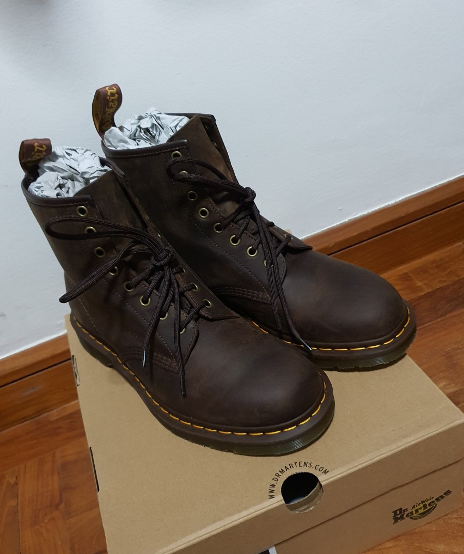 Dr. Martens 1460 Gaucho Crazy Horse Brown Leather Lace Up