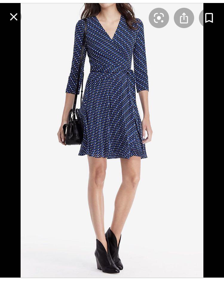 DVF Irina Dress silk chiffon Women s Fashion Muslimah Fashion Dresses on Carousell