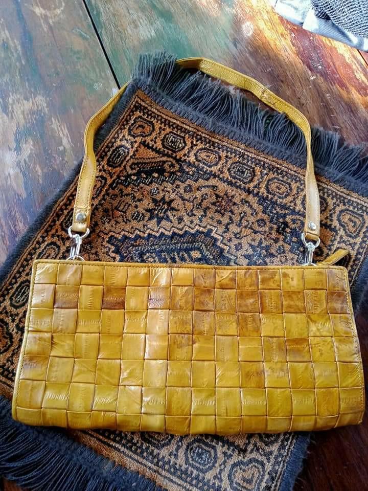 Eel skin bag sales