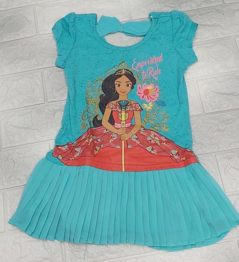 迪士尼公主elena Avalor Disney Junior 艾蓮娜公主裙擺上衣 夏天短袖上衣 兒童 孕婦用品 女小朋友時裝 Carousell