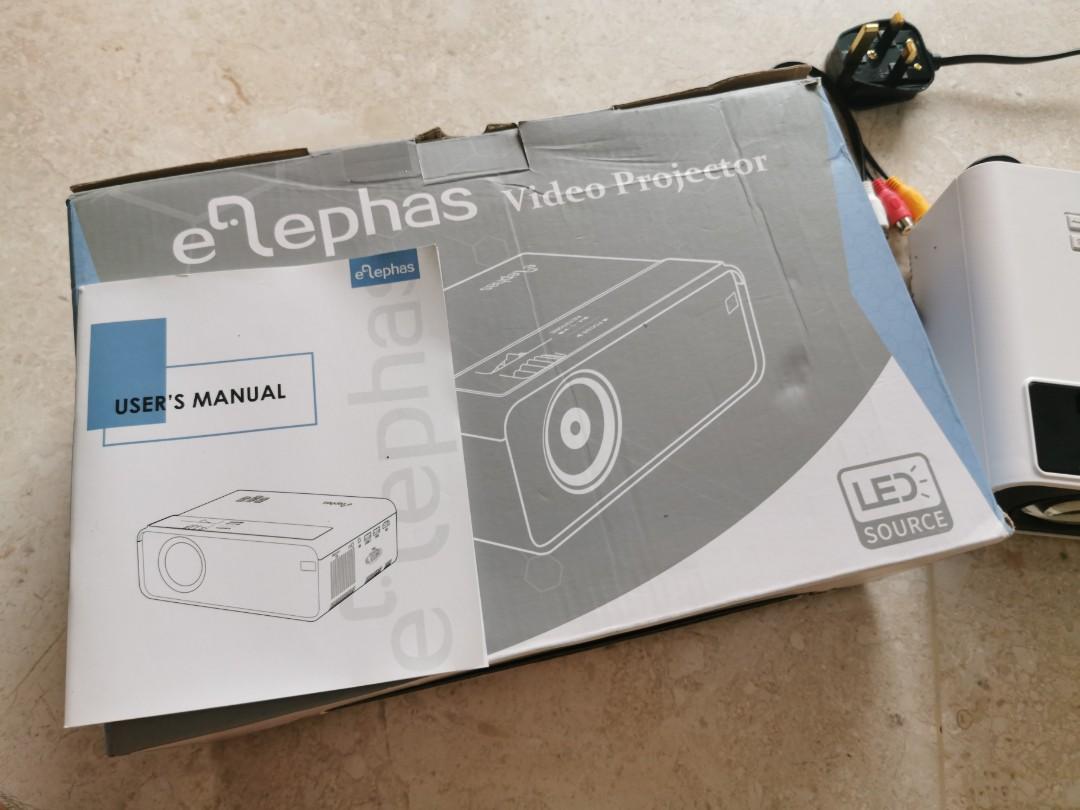 Elephas Video Projector W13 16777K 800*480, TV & Home Appliances, TV