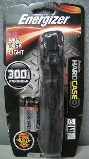 ENERGIZER HardCase 300 lumens Black LED Task Light Flashlight AA Battery