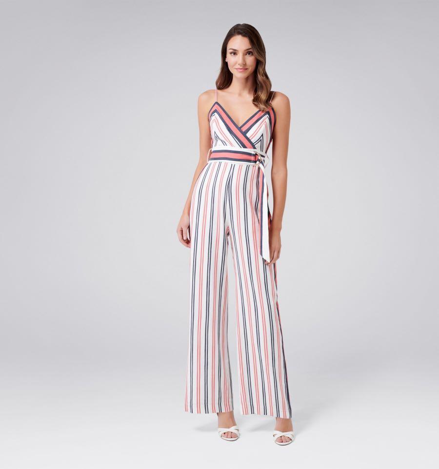 Forever new havana stripe jumpsuit Clearance
