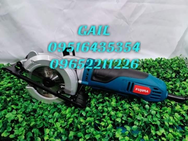 FUJIMA 900W 5" Circular Saw (Category: Construction Tools & Equipment) located in Caloocan City. Submitted by abieghail (Listing ID 1080591257, Image 3). Description: Price - P2,999 FUJIMA Japan FT-CS900 900w 5” Circular Saw Voltage: 220v / 60Hz Motor Power: 900w No load Speed: 4500rpm Blade diameter: 120mm Bore size : 20mm Ready to use 1 year warranty for motor.