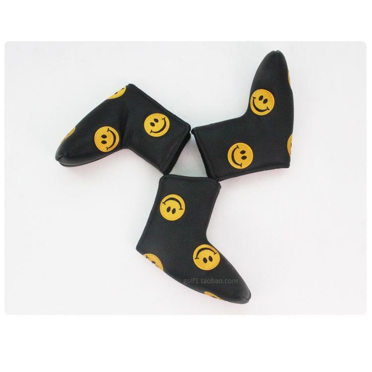 Golf Golden Smiley Putter Cover Emoji, Sports Equipment, Sports