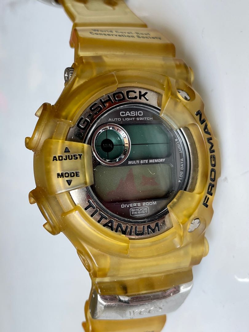 未使用 完品G-SHOCK FROGMAN WCCS サンゴ礁 青文字 未使用 完品G-SHOCK FROGMAN WCCS サンゴ礁 青文字 未使用完品デッド