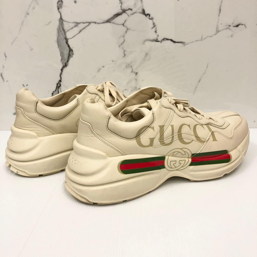 Gucci 500877 Rhyton Gucci logo Ivory Men s Sneakers 217005347