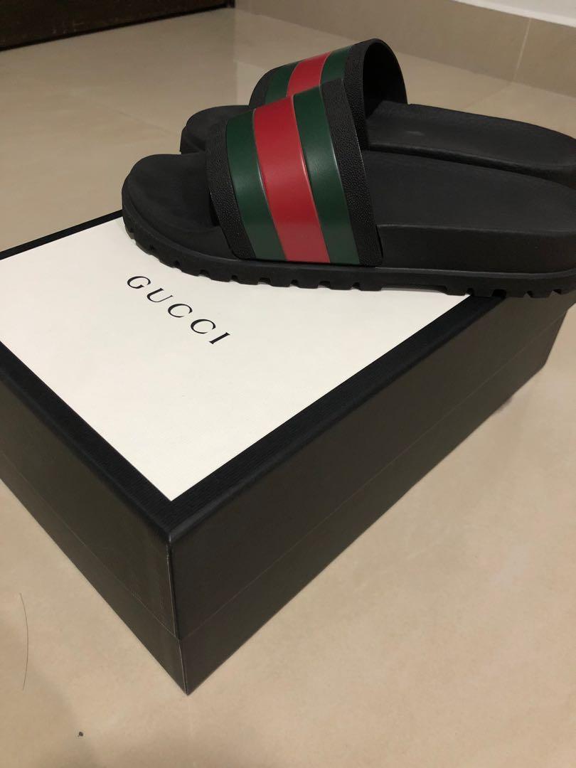 Gucci Slides Original u0026 Authentic, Men's Fashion, Footwear, Flipflops and  Slides on Carousell