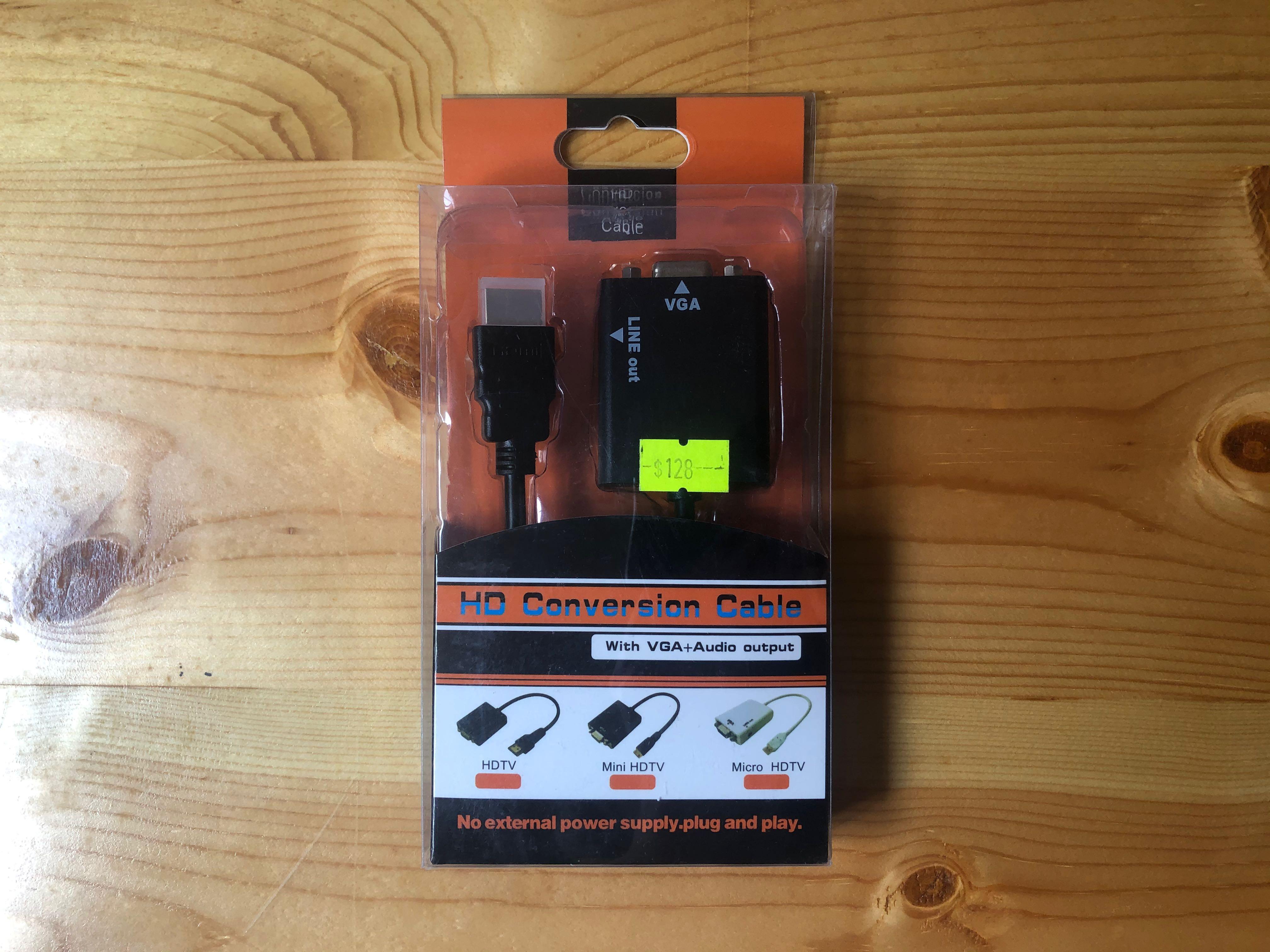 HD Conversion Cable （分類：其他）位於 Hong Kong。 由 yyiiippmmm 提交（商品編號 1080737767，圖片 1）。簡介： 新 Conversion Cable HDMI / VGA #cable #hdmi #vga。