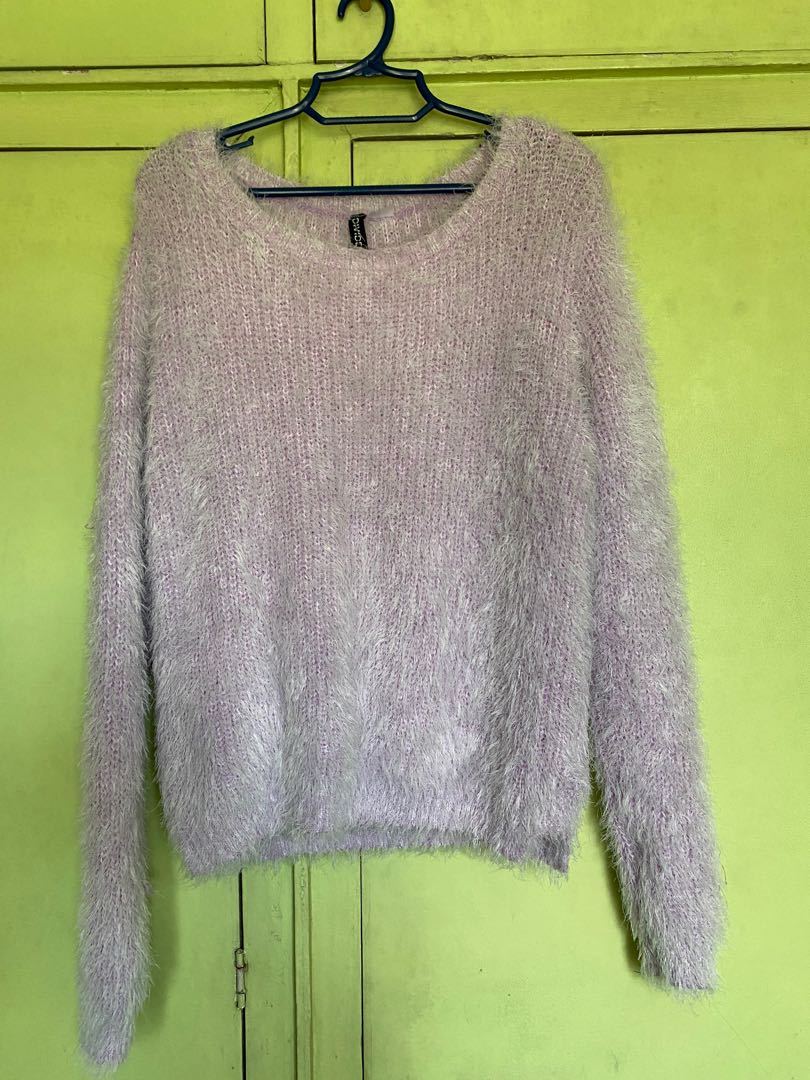 h&m fuzzy sweater