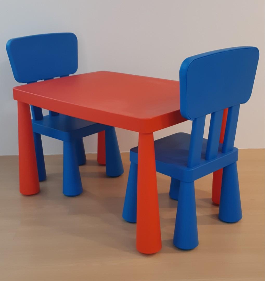 IKEA Children's table and chair, Babies & Kids, Baby Nursery & Kids