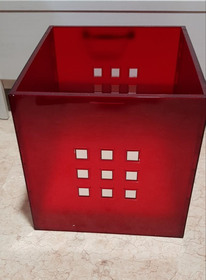 IKEA Lekman box in red, Furniture & Home Living, Home Improvement ...
