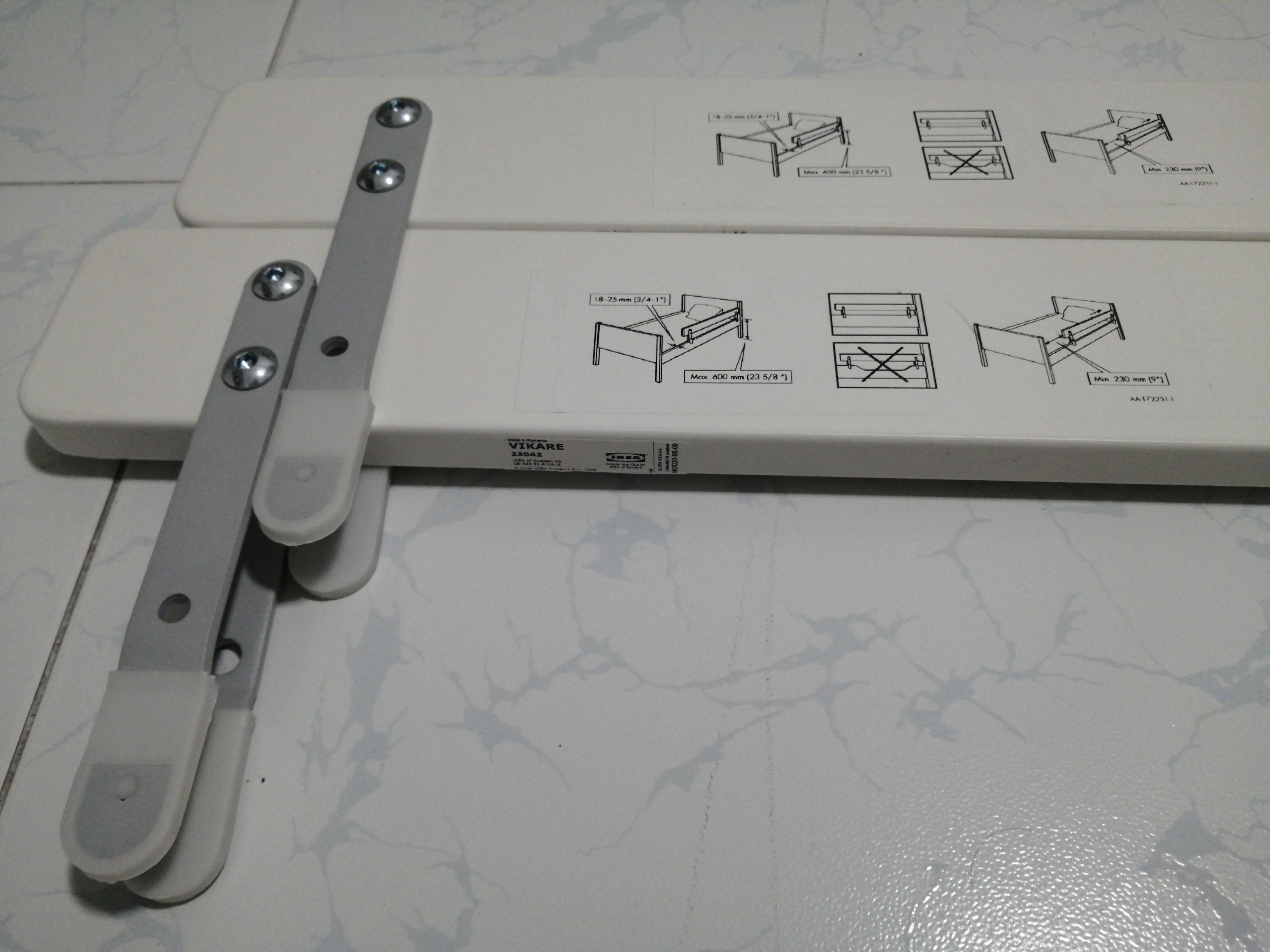 Ikea Vikare Guard Rail, white, one panel, Furniture & Home Living