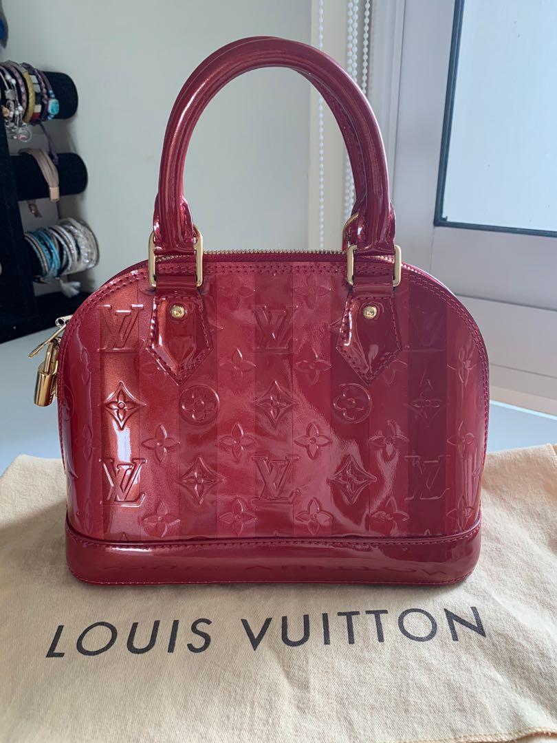 Louis Vuitton Red Monogram Vernis Neo Alma PM Bag