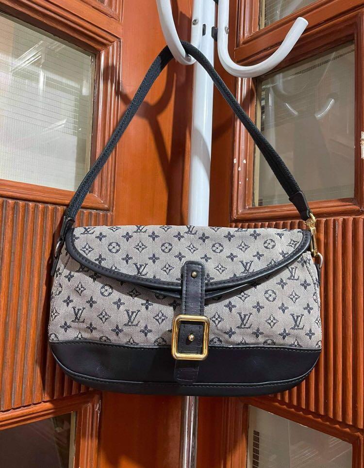 Louis Vuitton Blue Monogram Mini Lin Marjorie Bag - Yoogi's Closet