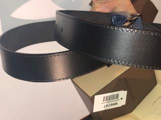 Louis Vuitton Black Damier Infini Leath Belt Ceinture Boston Reversible