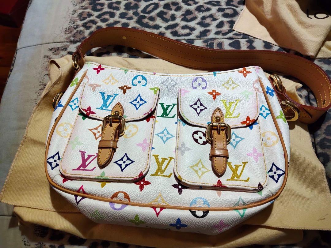 LOUIS VUITTON MULTICOLOR TROUVILLE BAG/ TAKASHI MURAKAMI/ REVIEW/ STYLING  VIDEO/ JESSIE 