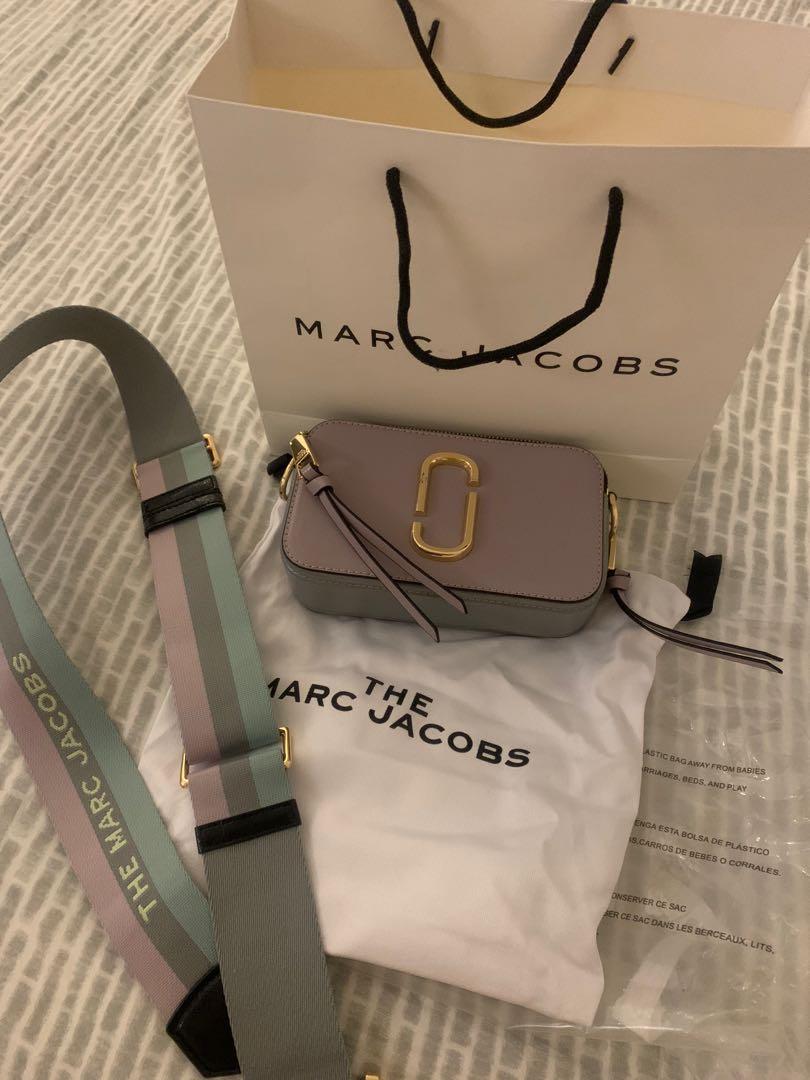 Marc jacobs Snapshot lilac, Luxury, Bags & Wallets on Carousell