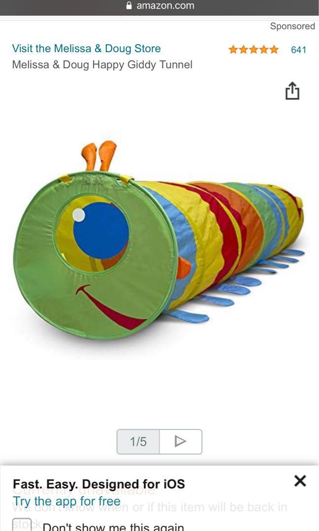 Melissa and sale doug caterpillar tunnel