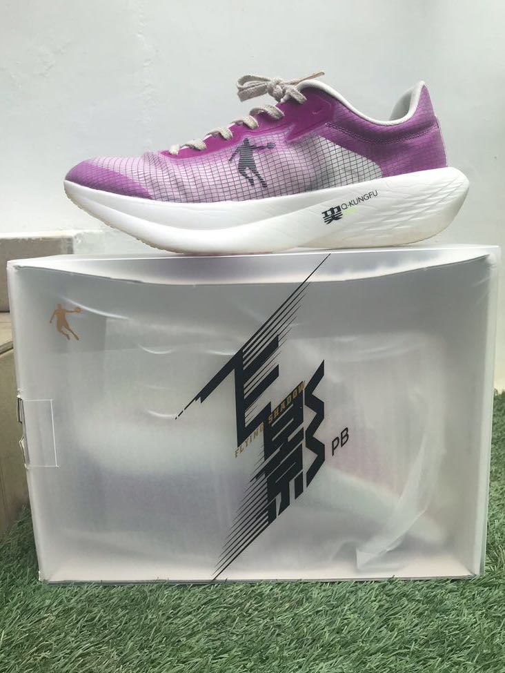 Men s US 11 QiaoDan Feiying Flying Shadow PB Carbon Plate Running Shoe