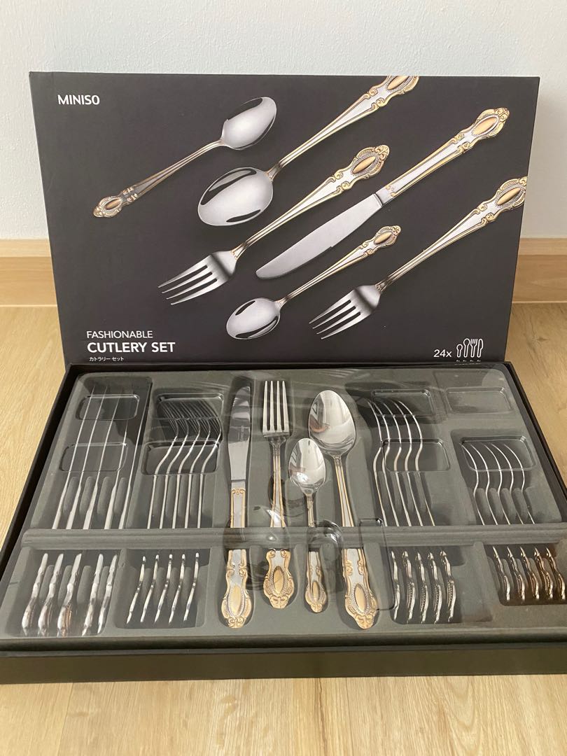 Miniso Cutlery Set, Furniture & Home Living, Kitchenware & Tableware