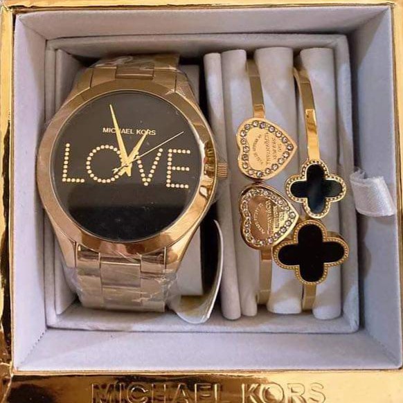 MK LOVE SET AUTHENTIC WATCH, Women's 
