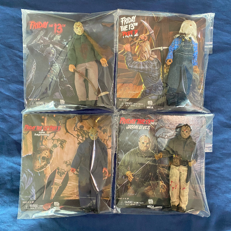 NECA Retro Clothed Friday the 13th Jason Voorhees horror movie action  figures lot 8 tall, Hobbies & Toys, Toys & Games on Carousell