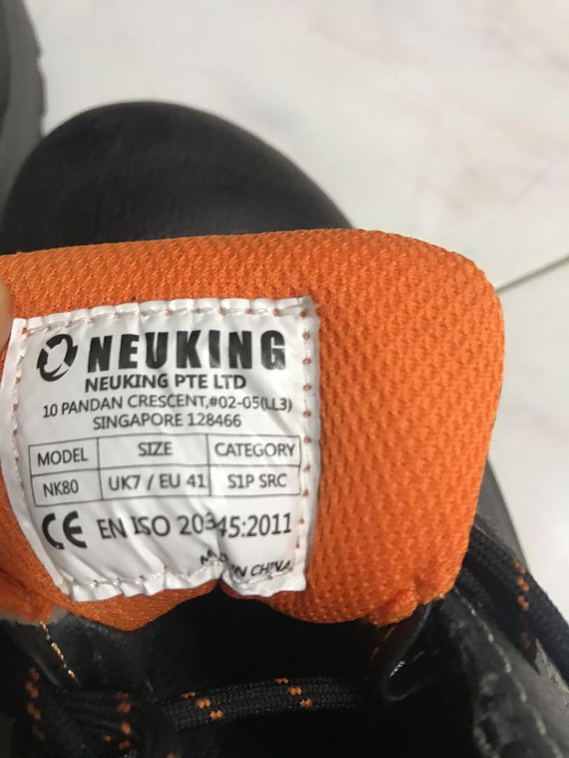 NEUKING Safety Shoes UK7 EU41 Men s Fashion Footwear Sneakers on Carousell
