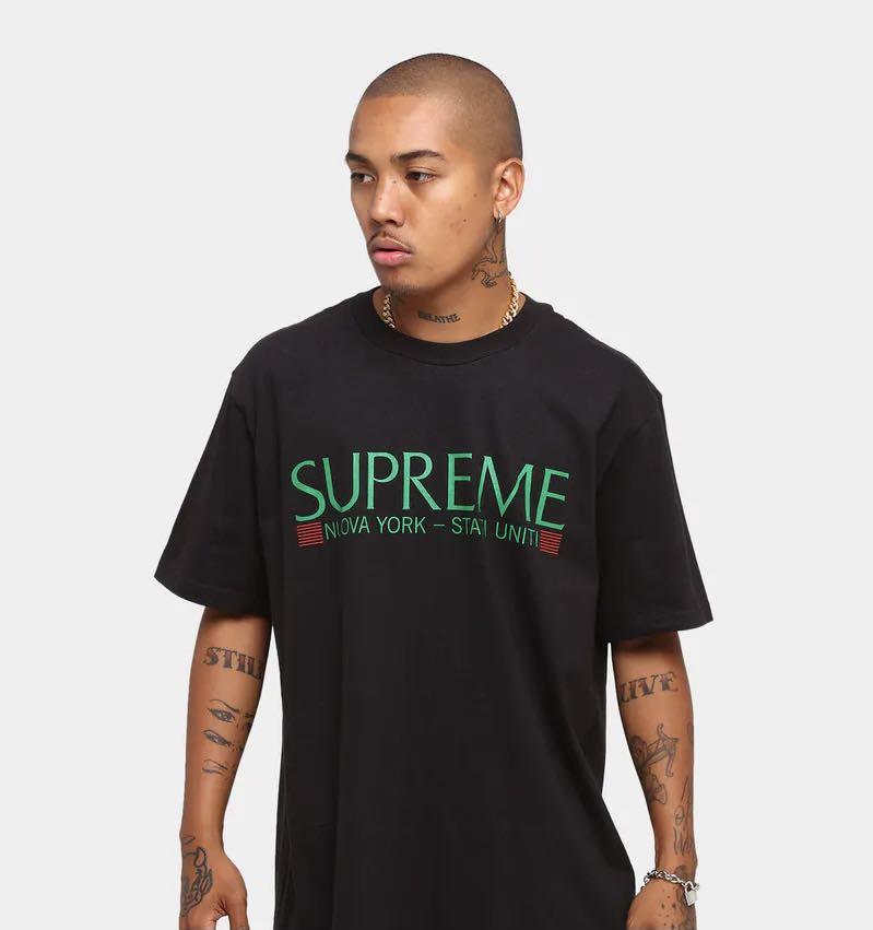 New — Size Xl] Supreme Nuova York Tee, Men'S Fashion, Tops & Sets, Tshirts  & Polo Shirts On Carousell