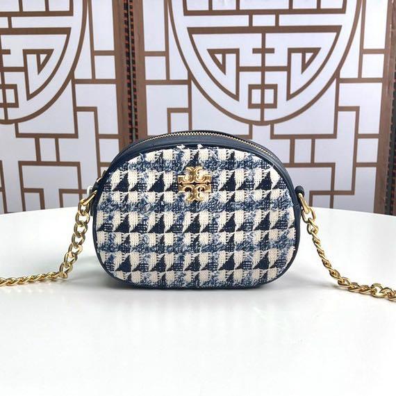 New new design Tory Burch Tweed Kira Camera Bag Sling Bag, Women's Fashion,  Bags & Wallets, Purses & Pouches on Carousell