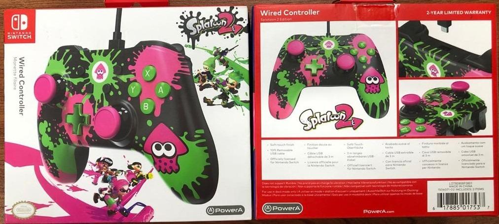 Nintendo Switch PowerA Wired Controller Splatoon 2 Edition 1