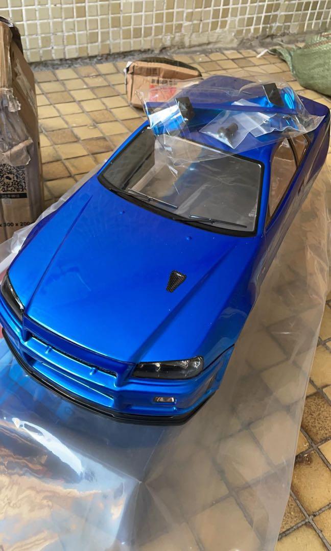 Nissan Skyline Gtr34 1 10 遙控車飄移車殻 玩具 遊戲類 玩具 Carousell