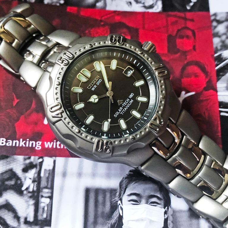 Citizen titanium solar tech 180 outlet