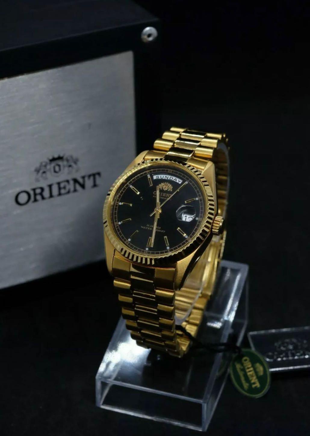 Orient president gold black online