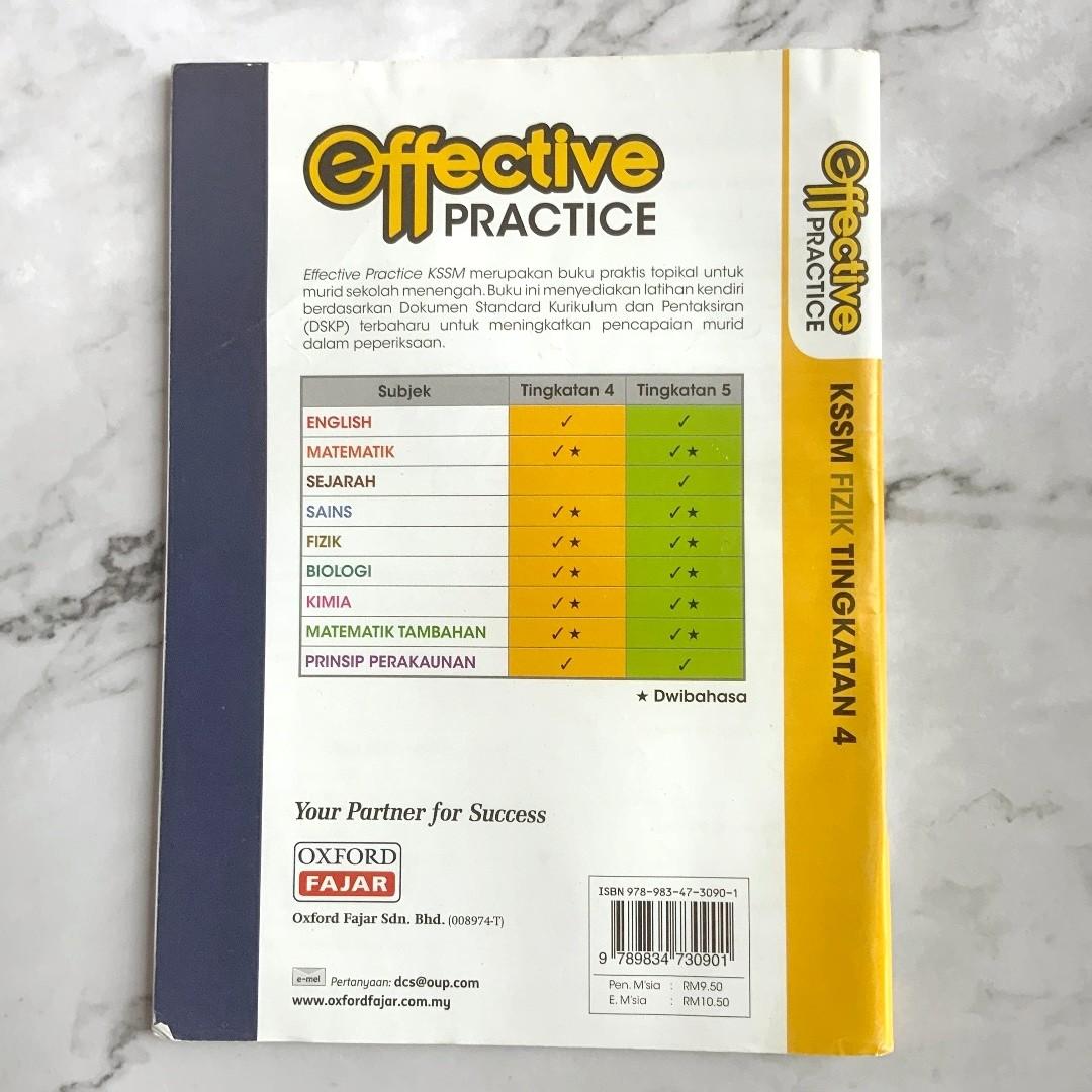 Oxford Fajar Effective Practice Fizik Latihan Topikal Dwibahasa Physics Kssm Form 4 By Foo Seng Teek Hobbies Toys Books Magazines Textbooks On Carousell