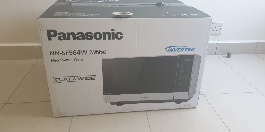 Panasonic 27L Microwave Oven Inverter White NNSF564W, TV & Home