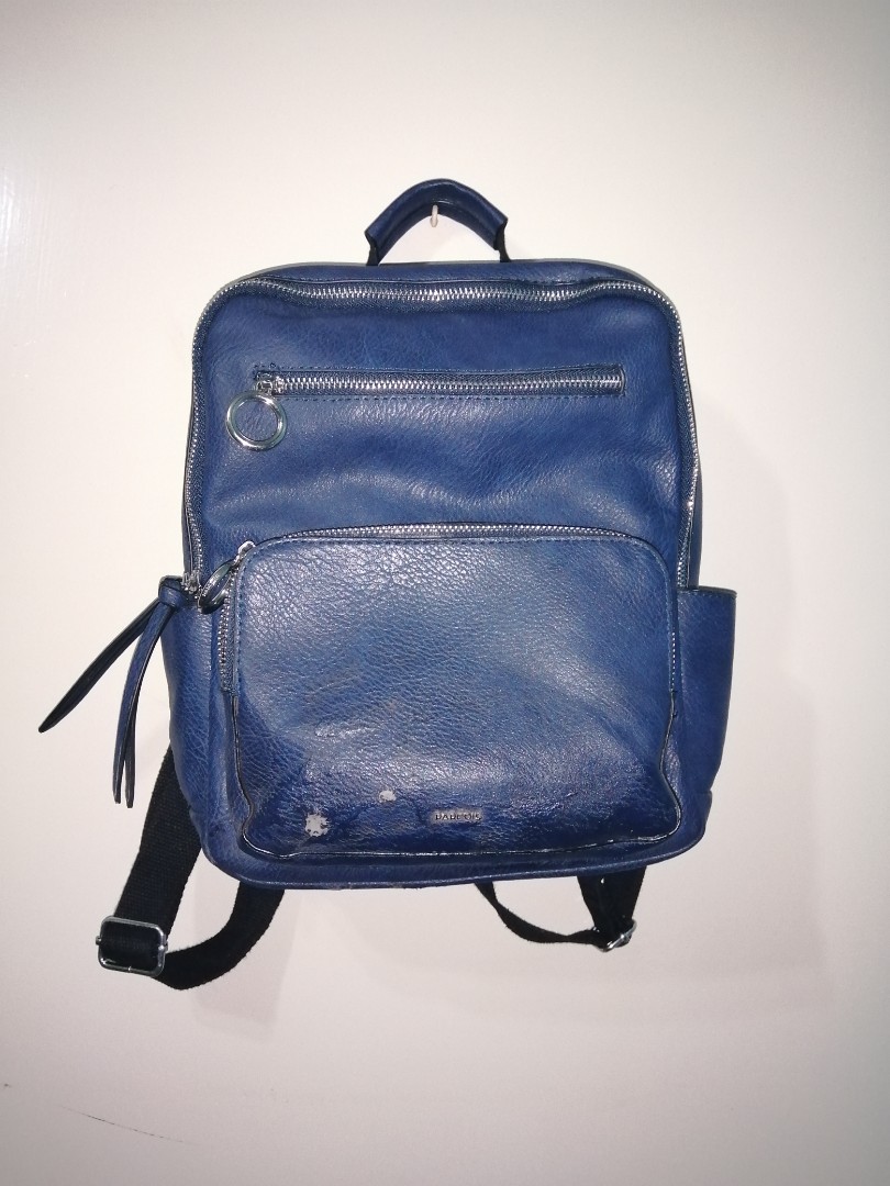Parfois Blue Leather Backpack with 