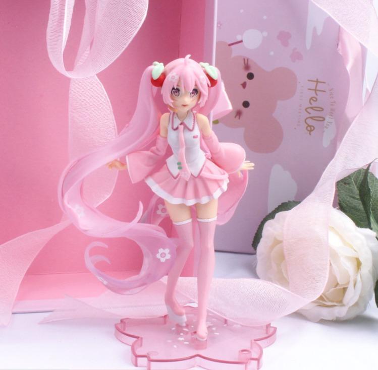Etablere farmaceut Klasseværelse Pink Hatsune Sakura Miku PROJECT DIVA Sakura Ver Figurine, Hobbies & Toys,  Toys & Games on Carousell