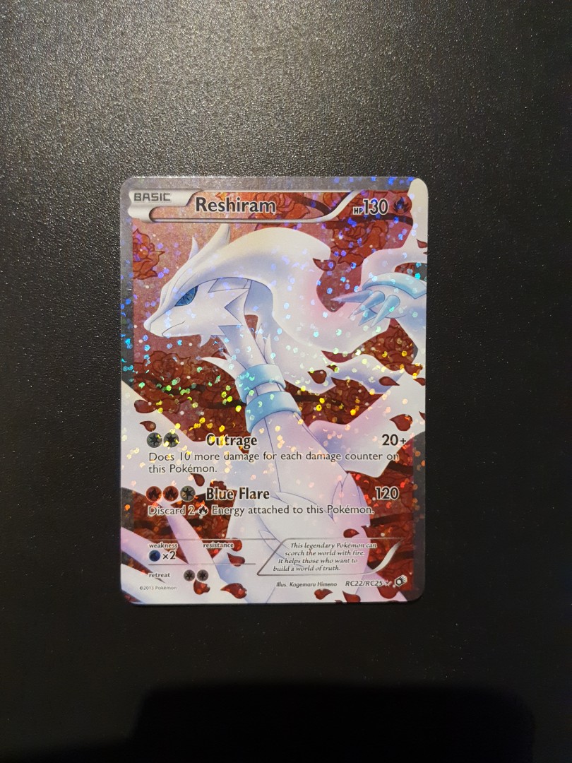 Pokemon TCG BW Legendary Treasures Reshiram Full Art Ultra Rare Card,  Hobbies & Toys, Toys & Games on Carousell